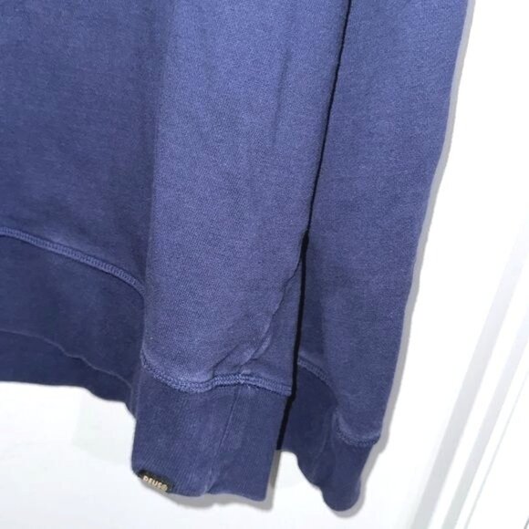 Deus Ex Machina Navy Sweatshirt XXL Recycled Cotton Mens Pullover Crewneck - Picture 7 of 9